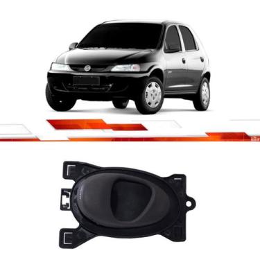 Imagem de Maçaneta Interna Preto Le Celta 2000 Até 2005 Serve Dianteira Traseira