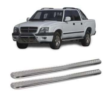 Imagem de Estribo S10 2004 2005 2006 2007 a 2012 Cabine Dupla Cromo - CCF