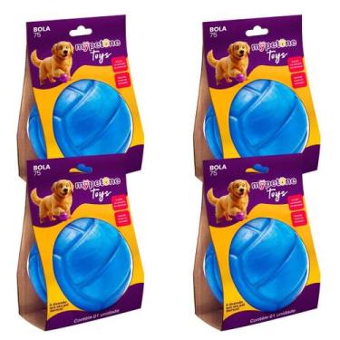 Imagem de Combo 4 Bola Lisa TR 75 Mypetone - Azul