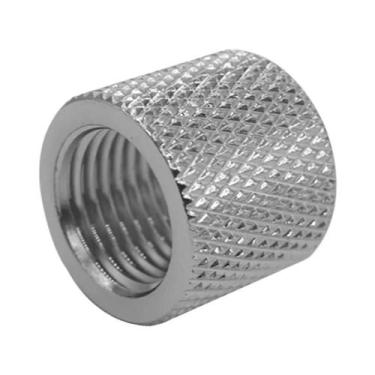 Imagem de Extensor De Água Para PC Preto/Prata M-F 15mm G1/4 Conector Reto Para 