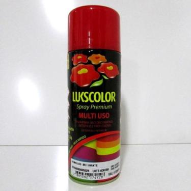 Imagem de Tinta spray 360ml vermelho metalico brilhante lukscolor
