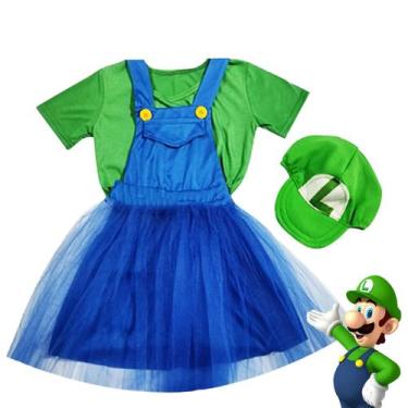 Imagem de Fantasia Infantil Menino Menina Personagem Temático Verde - anjo da ma