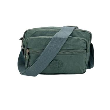 Imagem de Bolsa Feminina Pequena Nylon Impermeável Transversal - Sport, Verde cl