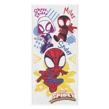 Imagem de Toalha de Banho Infantil Spidey Felpuda Algodão Praia Piscina Lepper