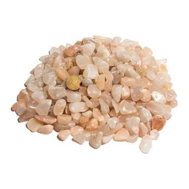 Imagem de 1Kg de Quartzo Goiaba Rolado - Pedra Natural de 10 a 20mm - Classe C -