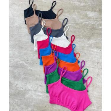 Imagem de Top com Alças Finas - Fornecedor, U, Cinza