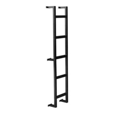 Imagem de Escada Marinheiro em Alumínio 170 cm x 32 cm com 5 Degraus Kazan Preto