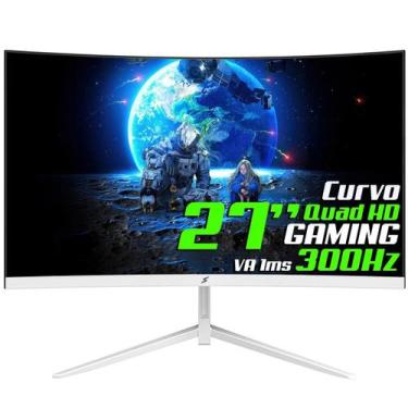 Imagem de Monitor Gamer SuperFrame Vision, 27 Pol, Curvo, Full HD, VA, 1ms, 300H