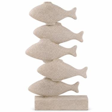 Imagem de Decoração Peixes Poliresina Luxo Moderno Mart 22821