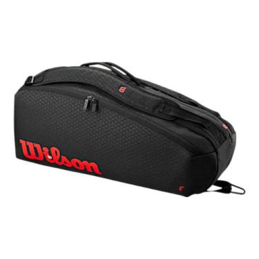 Imagem de Raqueteira de Tennis Wilson Clash V3 6Pk, Preto, Vermelho