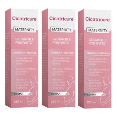 Imagem de Cicatricure Antiestrias Maternity Gestante Pós Parto kit c/3