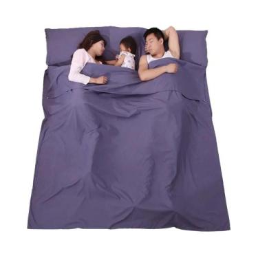 Imagem de Saco De Dormir Grande E Leve 115cm X 210cm, Forro Para Múltiplas Pesso