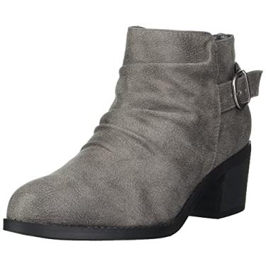 Imagem de Bella Vita Bota feminina de cano curto com salto Ace Block, Cinza, 7.5 Wide