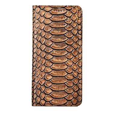 Imagem de Capa para Google Pixel 6/6 Pro, capa carteira de couro legítimo de luxo com suporte para cartão, fecho magnético flip, capa de livro, marrom, 6 Pro 17 cm