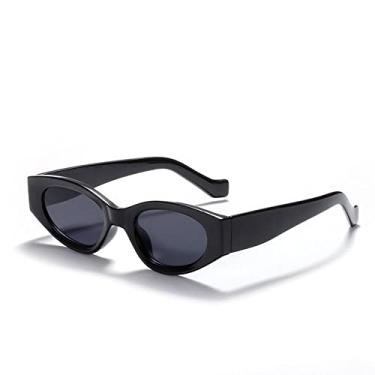 Imagem de Óculos de sol femininos super elegantes olho de gato moda luxo moldura pequena retangular óculos de sol retrô tons de damasco para mulheres, 3, china