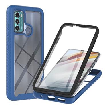 Imagem de For Motorola Moto G60 Starry Sky Solid Color Series Shockproof PC + TPU Protective Case with PET Film