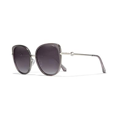 Imagem de Óculos de sol femininos polarizados design moda óculos de sol elegantes proteção uv400 óculos de olho de gato, roxo, tamanho único