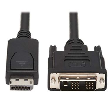 Imagem de Adaptador de cabo DisplayPort para DVI Tripp Lite, DP com travas, DP para DVI-D Single Link (M/M), DP2DVI, P581-006