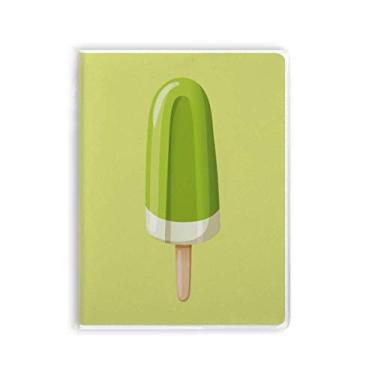 Imagem de Diário de capa macia para caderno de sorvete Green Mung Bean picolé