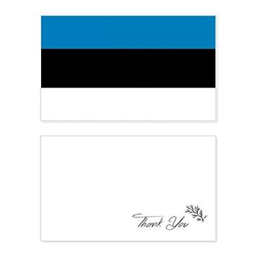 Imagem de Bandeira nacional da Estônia, país da Europa, cartão de agradecimento, aniversário, saudação, casamento, agradecimento