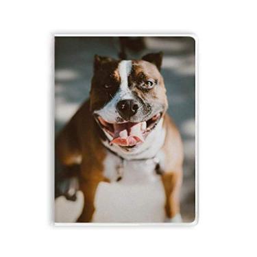 Imagem de Bulldog Pet Animal Assustador Imagem Caderno Capa de Goma Diário Capa Macia