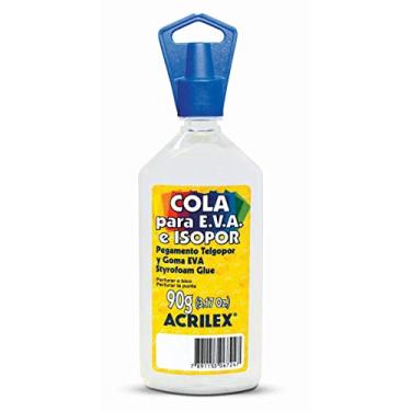 Imagem de Cola para Isopor, Acrilex 17390, Multicor, 90 g, Pacote de 3