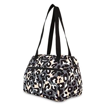 Imagem de PackIt Lancheira Hampton congelável, cinza leopardo selvagem