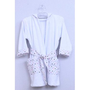 Imagem de Giz de Cor Confecções Roupão M-Triângulo Rosa E Branco Giz De Cor Confecções Triângulo Rosa E Branco