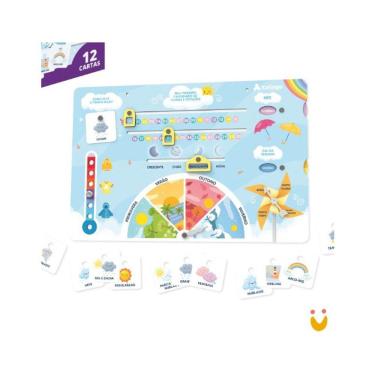 Imagem de Calendário Meteorológico Clima Steam Brincadeira Educativa