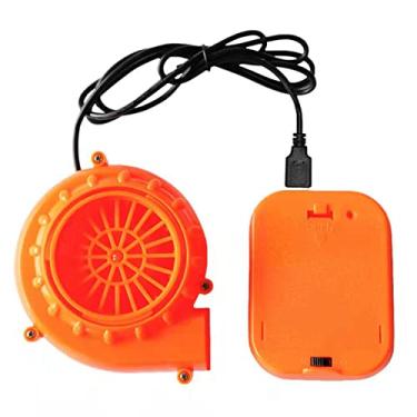 Imagem de Ventiladores De Fantasia Infláveis, Mini Ventilador De Carregamento USB Com Caixa De Bateria Soprador Ventiladores Potáveis ​​para Roupas Laranja(laranja)