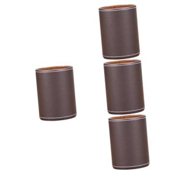 Imagem de TEHAUX 4 Pcs Caixinha de óculos porta óculos de couro estojo de óculos pincel de maquiagem organizadores de papelaria copo de lápis doméstico porta canetas Armação oculos escritório MDF
