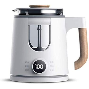 Imagem de Chaleira elétrica, chaleira de vidro com controle de temperatura 600w, chaleira inteligente de fervura rápida com função manter quente e proteção automática contra fervura e secagem, chaleira de vidro