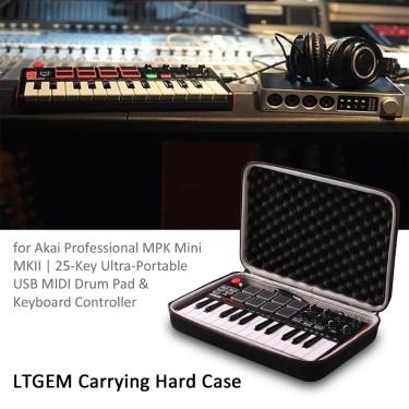 Imagem de LTGEM-estojo de viagem para Akai profissional MPK Mini MKII e MPK Mini Play  25 teclas USB MIDI