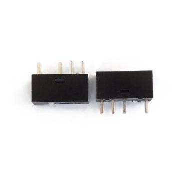 Imagem de 2 pçs mouse micro interruptor de luz greve micro interruptores botão substituição para a4tech