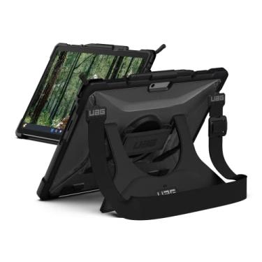 Imagem de URBAN ARMOR GEAR Capa UAG projetada para Microsoft Surface Pro 11/10/9 com suporte integrado alça de mão e ombro suporte de caneta compatível com teclado tipo capa protetora resistente, Plasma Ice