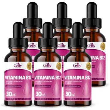 Imagem de Kit Com 06 - Vitamina B12 Em Gotas 30ml Celliv-Unissex