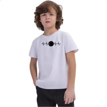 Imagem de Camiseta Infantil Batimento Cardiaco Planeta Terra - Alearts