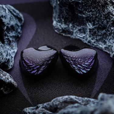 Imagem de HiFiGo Kinera Celest Wyvern Preto 10 mm Dynamic Driver IEM Fones de ouvido LCP intra-auriculares com conector de 2 pinos de 0,78 mm, ajuste de curva Harman e som de alta resolução (Wyvern Preto)