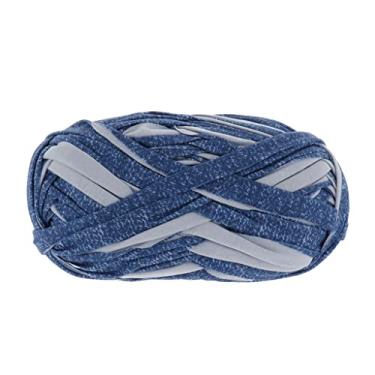 Imagem de Fio de poliéster grosso de 100 g para cobertores de tricô e crochê | Fio de tecido macio para pele delicada e boa elasticidade | Fio de lã gigante multicolorido para - 50