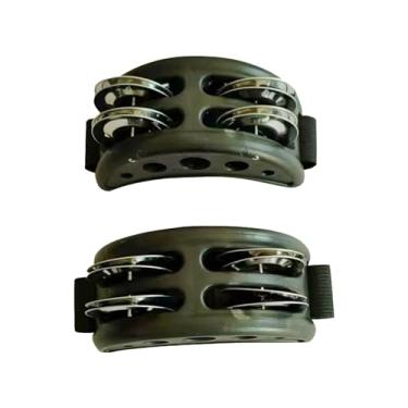 Imagem de Colaxi 2x pés pandeiro instrumento musical acessórios pé chocalho abanador para conjunto