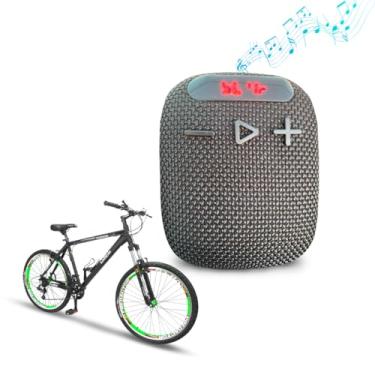 Imagem de Caixa De Som Bluetooth a prova de água com Suporte Seguro para Bike e Moto Painel LED para estações de rádio Portátil Tecnologia TWS Caixinha de Som Potente Amplificada prova d'água IP67