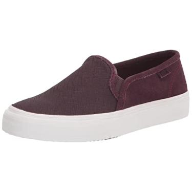 Imagem de Keds Tênis feminino de camurça Double Decker Perf, Borgonha, 5.5
