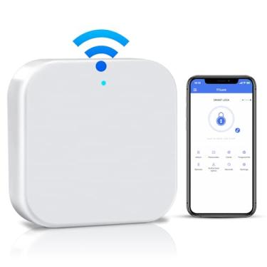 Imagem de Gateway Smart G2 WiFi, fechadura de porta de entrada sem chave com impressão digital e aplicativo de bloqueio TT, controle remoto por Bluetooth, hub Wi-Fi de fechadura inteligente compatível com controle de voz Alexa