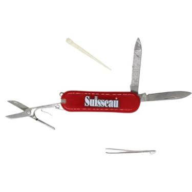 Imagem de Mini Canivete Suíço Portátil, Várias Ferramentas, Metal, Vermelho