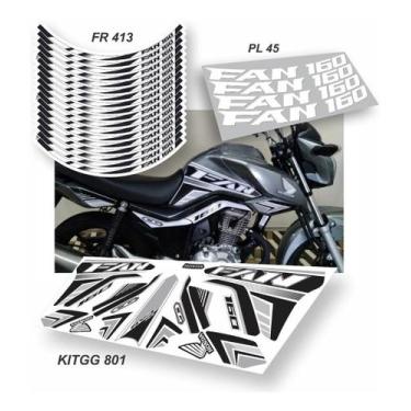 Imagem de Adesivo Cg160 Fan Kit Carenagem, Ploter E Refletivo Kitgg801 - Resitan