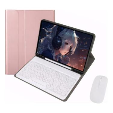 Imagem de Capa Para Tablet, Capa + Mouse e Teclado Magnético Bluetooth Destacável Para IPad 9/8/7 10.2 Pol.