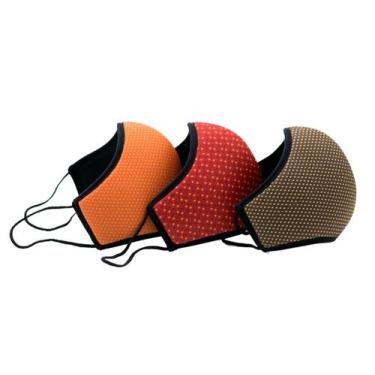 Imagem de Máscara Proteção Facial Em Isoflex Com 3 Feminina Poá - Brinko