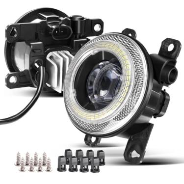 Imagem de Cawanerl Lente LED Angel Eye DRL de substituição para 13-21 Civic, 13-16 CR-Z, 17-20 Ridgeline, 12-21 Pilot, 19-20 HR-V, 12-14 CR-V, 18-20 Odyssey, 13-15 ILX, 10-15 RDX, 12-20 14 TL, TSX 11-14