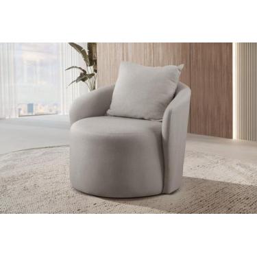 Imagem de Poltrona Decorativa para Sala de Estar Redonda Califórnia - Zurc Decor