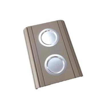 Imagem de Esteira Braço De Sofá Porta Copos De Alumínio Bege Nude - M A Sorprezo